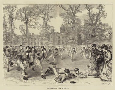 Football at Rugby (engraving)