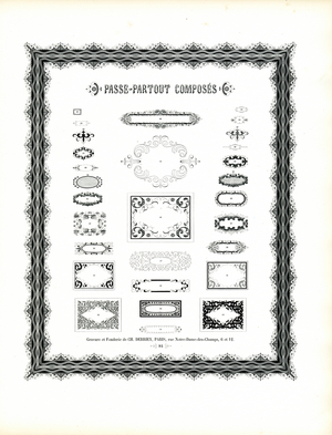 Collection of Decorative Frames and Borders (print)