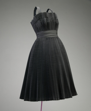 Cocktail dress, c.1950 (front oblique view), Silk faille, Christian Dior, Paris