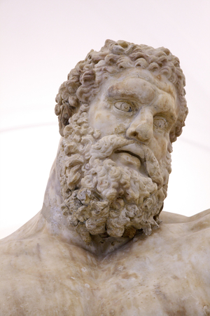 Farnese Hercules from Baths of Caracalla in Rome (marble)