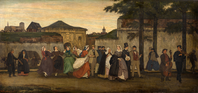 Antwerp Wedding, 1866 (oil on panel)