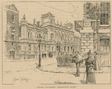 London University, Burlington House (engraving)
