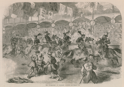 The tournament at Cremorne Gardens (engraving)