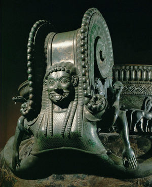 Voluted handle of the Crater of Vix with Gorgon's head