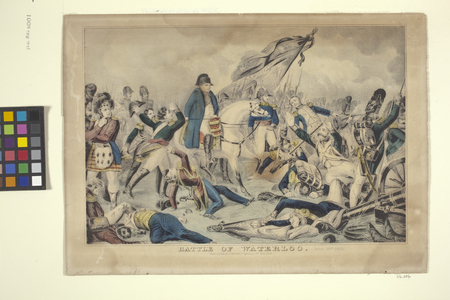 Battle Of Waterloo, June 18Th, 1815 (hand-coloured lithograph)