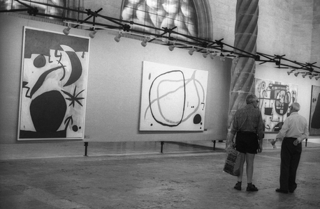 Retrospective of Joan Miro's work for his 85th birthday in Palma de Mallorca, September 11, 1978