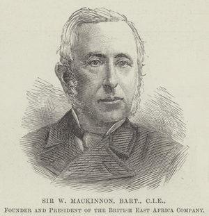 Sir W Mackinnon, Baronet, CIE, Founder and President of the British East Africa Company (engraving)