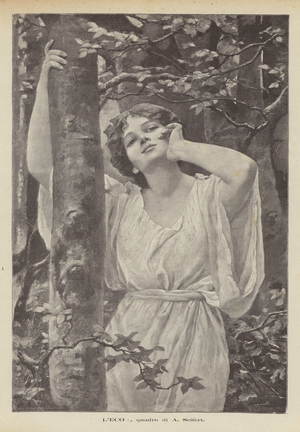 L'Echo, painting by A Seifert (litho)