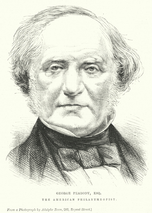 George Peabody, The American Philanthropist (engraving)