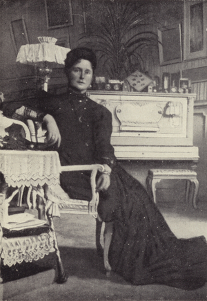 The Tsaritsa in her Sitting-Room (b/w photo)