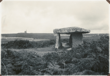 Lanyon Quoit, Madron, Cornwall, UK (b/w photo)