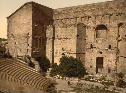 Roman theatre, interior, Orange, Provence, France, c.1890-1900 (photochrom print)
