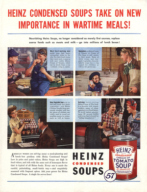 Heinz Magazine, advert, USA, 1940s