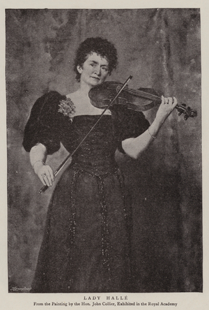 Lady Halle (b/w photo)