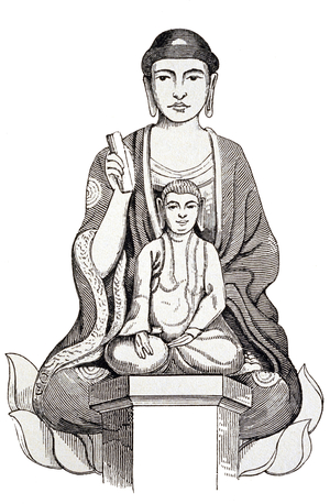 Vietnam: Buddha images at a temple in Hoi An (1827)