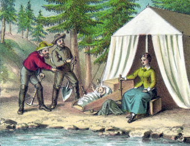 Pioneer gold miners, 1867