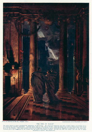 The Ides of March, 44 BC (colour litho)