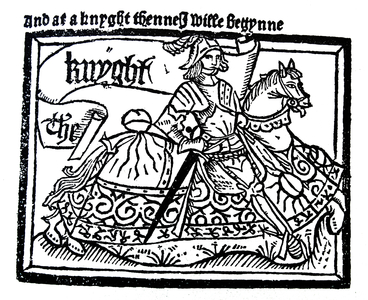 The Chaucer's Knight, from the Canterbury Tales
