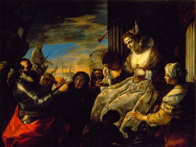 Baroque - Painting: The suicide of Sophonisba - Pallavicini gallery, Rome, Italy