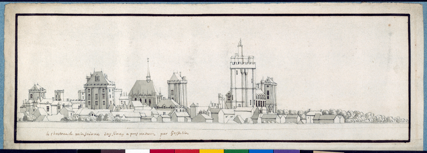 The Chateau de Vincennes (pen & ink with wash on paper)