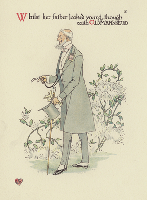 Illustration by Walter Crane for A Flower Wedding (colour litho)