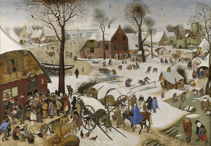 The People's Census at Bethlehem (oil on panel)