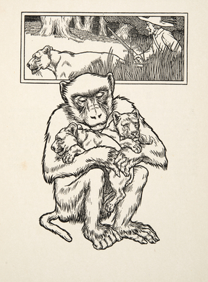 Soliciting Succour, from A Hundred  Anecdotes of Animals, pub. 1924 (engraving)