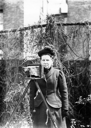 Mrs Alfred Broom, c.1910 (b/w photo)