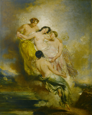 Psyche Conveyed by Zephyrs to the Valley of Pleasure, 1826 (oil on canvas)