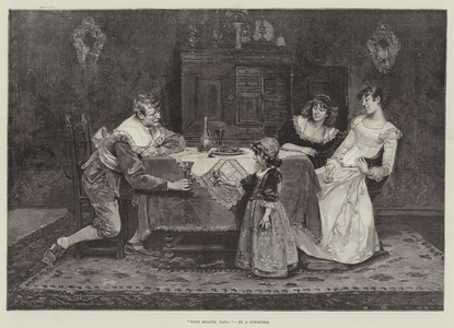 Your Health, Papa! (engraving)