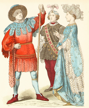 Civic clothing in Germany, 15th century (photo)
