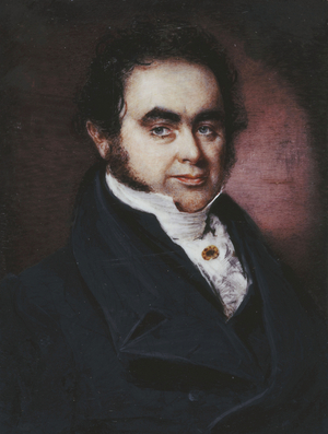 Portrait of the Navigator, James Wendell (1787-1834), bust length, in a Blue Coat and White Stock, 1828 (watercolour and bodycolour)