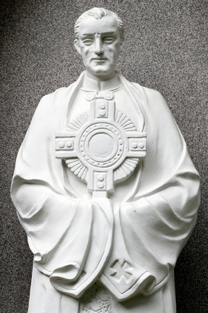 Cistercian Abbey, Our Lady of My Ca, Saint Peter Julian Eymard, Statue, Vietnam, 2019 (photo)