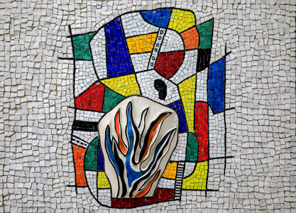 Model of a Monumental mural decoration of a power plant building in Alfortville, 1950 (mosaic)