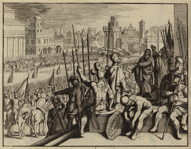 Famine in the besieged city of Samaria (engraving)