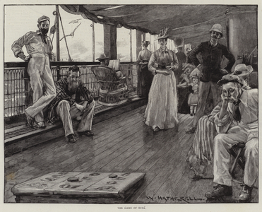 Life at Sea on an Australian Liner (engraving)