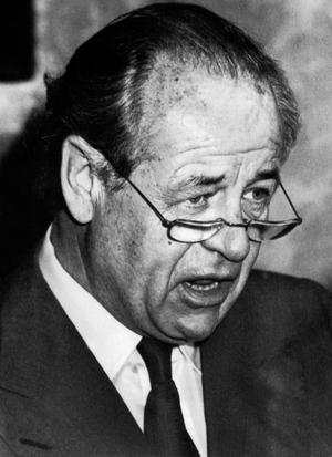 Alfred Heineken Manager of Heineken Company at The Time of his Kidnapping in 1983 (b/w photo)