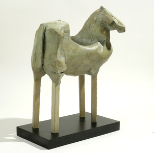 Equus Asia, 2000 (bronze & wood)
