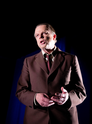 Krister Henriksson (Doktor Glas) in Doktor Glas by Hjalmer Soderberg at Wyndhams Theatre (photo)