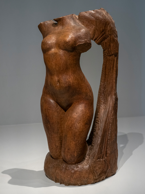 Woman with wings, 1913 (wood sculpture)