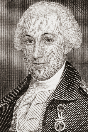 John Eager Howard, 1752-1827. American soldier and politician, from the book Gallery of Historical Portraits pub. c.1880