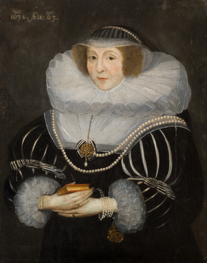 Portrait of Anne Crouch, Lady Montagu (d.1648) (oil on canvas)