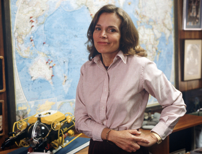 Sylvia Earle with her deep sea exploration vehicles prototypes, California, USA, 1983 (photo)