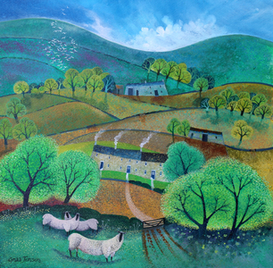 Yorkshire Dales, 2016 (acrylic inks on paper)