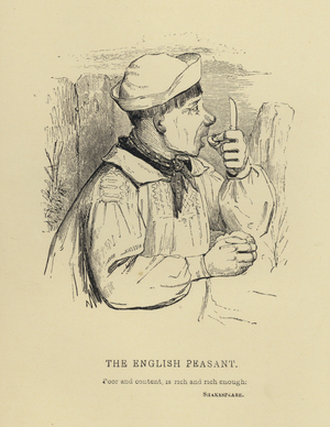 Kenny Meadows: The English Peasant (engraving)