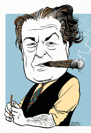 Villa-Lobos, Heitor with cigar