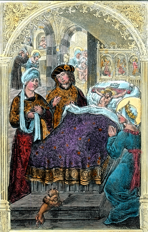 Elizabeth and the crucified