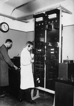 Image telegraphs station, 1930 (b/w photo)