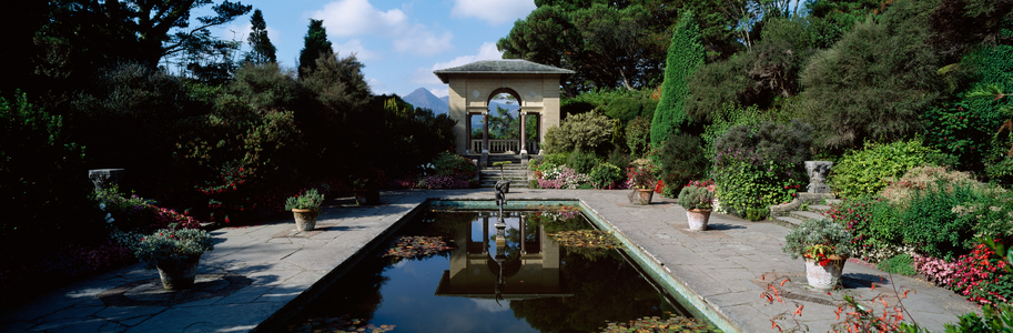 Ilnacullin Gardens, Co Cork, Ireland; Pool In The Italianate Garden (photo)