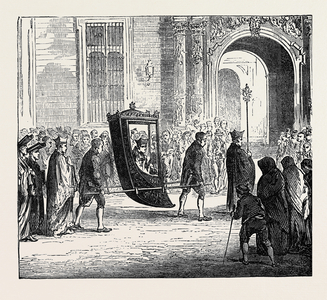 Spain: The Holy Week in Seville: The Cardinal Returning to His Palace 1873